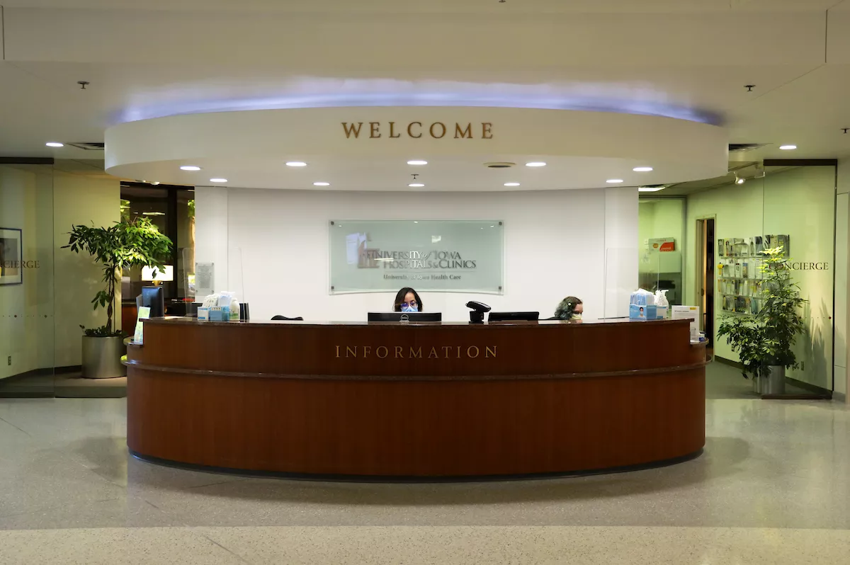Information Desk Main Entrance Lobby University of Iowa Health Care